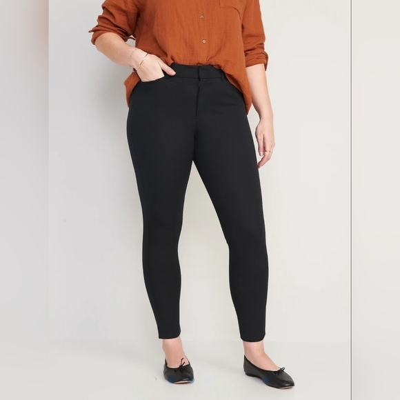 Old Navy High-Waisted Pixie Skinny Ankle Pants Black Size 12 - Picture 7 of 14